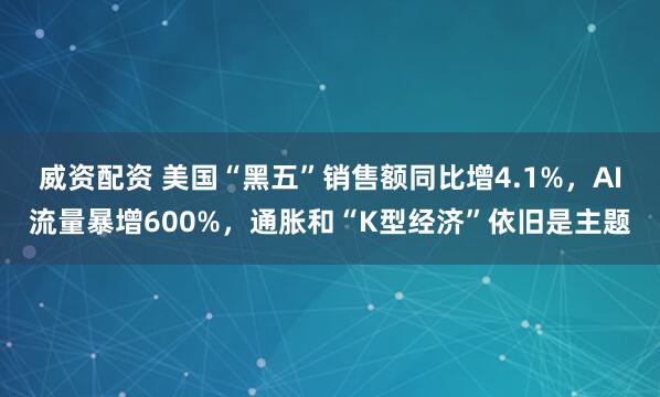 威资配资 美国“黑五”销售额同比增4.1%，AI流量暴增600%，通胀和“K型经济”依旧是主题